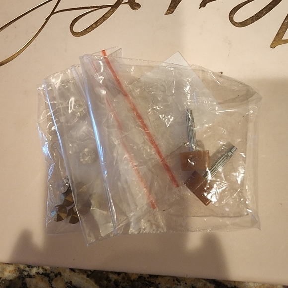 Badgley Mischka silver bling heels - Picture 3 of 5